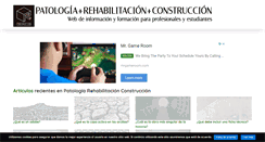 Desktop Screenshot of patologiasconstruccion.net